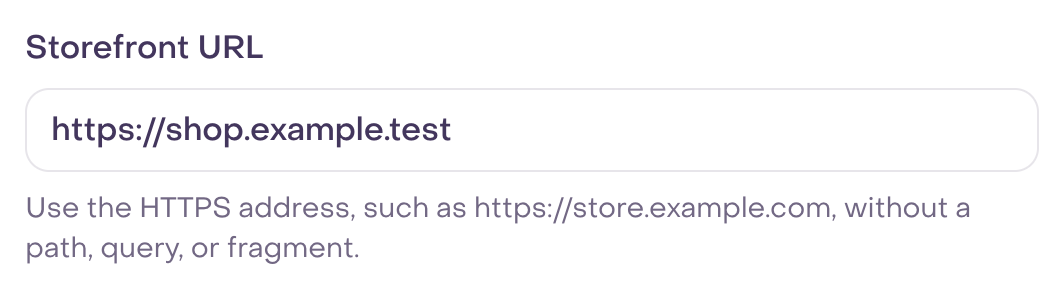 Unsaved fictional origin in the Push setup form